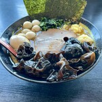 ラーメン 源絆家 - 醤油ラーメン大 キクラゲ ウズラ 味玉
