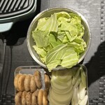 肉のだるまや - お野菜もちゃんと摂らなきゃね♪