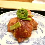 澤田 - ヨコワの胡麻和え　コゴミ