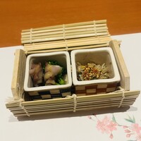 銀座 牛乃季 - ホタルイカの酢味噌・蟹の共和え