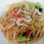 富山産白エビのパスタ