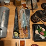 天王 福岡店 - 活きイカ