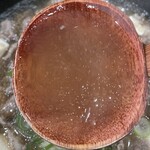 卵かけめし 肉すい専門  やまや - 肉すいと卵かけ飯セット（1,150円）
      透き通る出汁