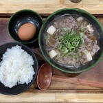卵かけめし 肉すい専門  やまや - 肉すいと卵かけ飯セット（1,150円）