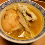 しのはら - かぼちゃと玉葱のすりおろし　ひりゅうず・韓国産鱧・ささごぼう・はちく