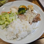 キッチン ブルー グローブ - ワンプレートにします