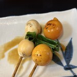 大阪一　とり平 - ネオダイヤ:うずらの卵　ネオゴールド:きんかん