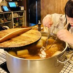 富岡一丁目の夕陽 - 20250227ひな鳥大根1,480円①