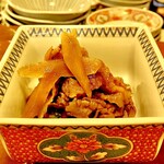 富岡一丁目の夕陽 - 20250227和牛しぐれ有馬山椒煮780円