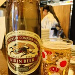 富岡一丁目の夕陽 - 20250227キリンラガー大瓶920円