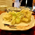 富岡一丁目の夕陽 - 20250227タラの芽とふきのとうの天ぷら980円