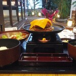 とろけるハンバーグ 福よし - とろけるチーズハンバーグ御膳　Lサイズ