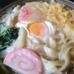 イチオシメニューの「鍋焼きうどん（塩味）」であります！