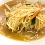 三ちゃん - 味噌ラーメンの麺