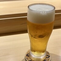 鮨なか乃 - 生ビール