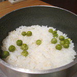 Magi Onsen - 夕食（食事：豆御飯）