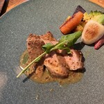 ポアジェ - 国産豚ロースのロースト粒マスタードソース