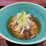 廣澤 - 【写真⑰】宮崎和牛のイチボと大根の潮州煮の汁そば