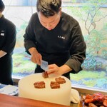 廣澤 - 【写真④】但馬牛サーロインの窯焼焼牛