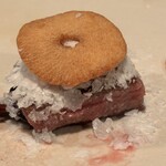 カハラ - ミルフィーユステーキ・淡雪塩・ニンニク