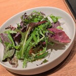 京町堀 なかむら - リーフサラダ（一回までおかわり無料）