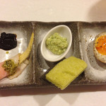 突き出し 3種盛り