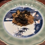 廣澤 - 徳島 鮑の煮込炒飯 鮑と鮑肝と島根 は十六島天然海苔煮込餡掛け