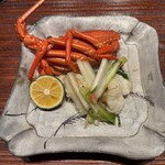 廣澤 - 徳島 伊勢海老とうるいの炒め物酢橘と共に