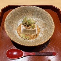 銀座 稲葉 - 落花生豆腐・蕗の薹・黄金胡麻