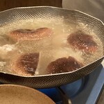 白金台こばやし - 鍋に椎茸