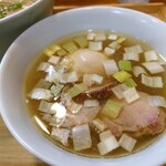 ユナイテッド ヌードル アメノオト - 味玉昆布水つけ麺(塩)