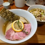 ユナイテッド ヌードル アメノオト - 味玉昆布水つけ麺(塩)1240円