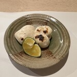 豊鮨 - フグ白子の焼き物→ホクホクして旨し