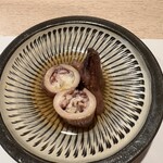 豊鮨 - ヤリイカにユズを少々