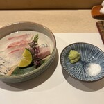 豊鮨 - 天然ヒラメのお造り