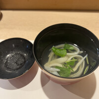 豊鮨 - 穴子の稚魚のお吸い物