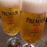 トラットリア 成城 - プレミアムモルツ生ビール