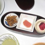 亀の井別荘 - ご飯のお供