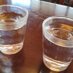 蕎麦藍 - 最初に「水」では無くて「白湯」でスタート」