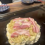 鉄板もんじゃ＆お好み焼き ぽんぽこ八兵衛 - モダン焼き