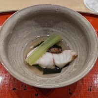 道後 海舟 - 【座附】クエの炭火炙り酒蒸し