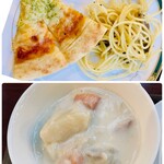 ビアゾン - 洋食コーナー、ピザ、パスタ、チキンシチュー