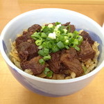 留さんうどん - 14年7月。肉めし大盛り。