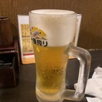 もつしげ - 生ビール（550円）