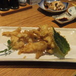 笠やま - いかの天ぷら（後造り）