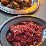 昇楽 - 上ミノ、ハラミ（2人前ずつ）