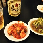 くるみ - キムチ、くらげときゅうりの酢の物