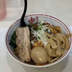 蒙古タンメン中本 - 黒鬼～鬼の目にも麻婆＋ほうれん草＋メチャアジ