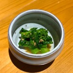 いざかや しん - 春を感じさせる菜の花は好物の一つです(o^^o)