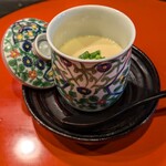 わさび食堂 - 具なし、卵出汁だけで勝負した茶碗蒸し。美味しい。